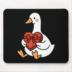 Epic Duck Preppy Silly Just Goose Valentine Love Mouse Pad