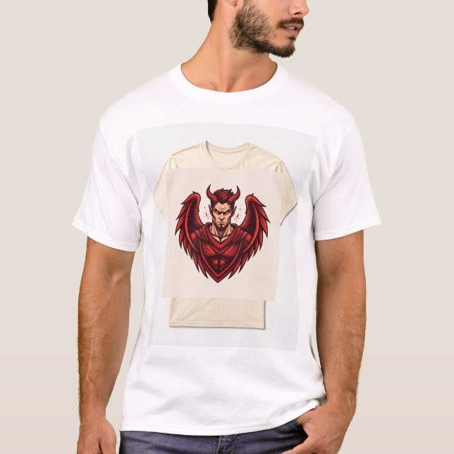 "Epic Esports Emblem T-Shirt - Devil Angel in acti (Front)