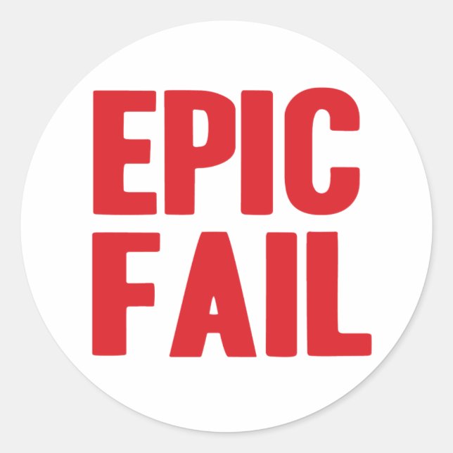 Epic Fail sticker (Front)