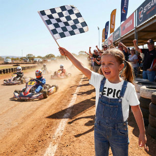 Epic Finish Line Checkered Racing Flag T-Shirt