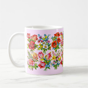 epic floral flower collection print coffee mug