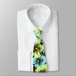 Epic Floral Hibiscus Hawaiian Two-sided Printed Tie