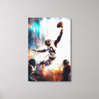 Epic Football Catch - Dynamic Sports Art Gridiron