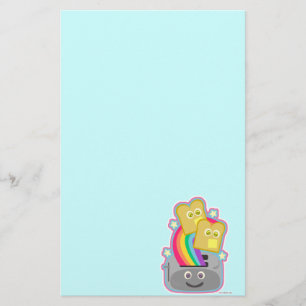 Epic Fun Cute Kawaii Rainbow Toast Love Art Stationery