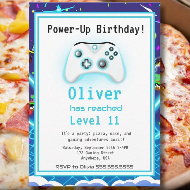 Epic Gamer Happy 11 Birthday Invite Critical Hit! (Creator Uploaded)