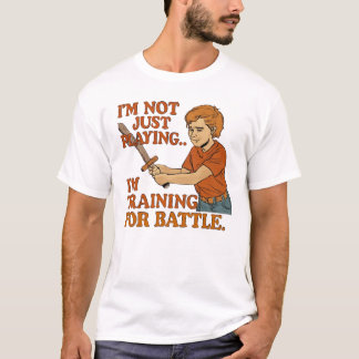 Epic Gamer Quote – Training for Battle T-Shirt