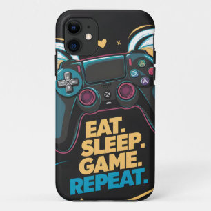 Epic Gaming Gear.  Eat. Sleep. Game. Repeat. Winge Case-Mate iPhone Case