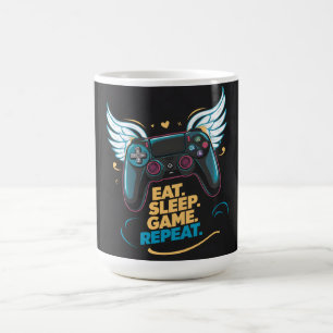 Epic Gaming Gear. Eat. Sleep. Game. Repeat. Winge Coffee Mug