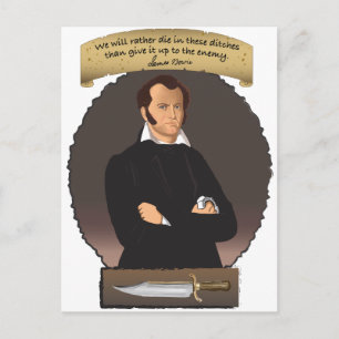 Epic Hero James Bowie! Postcard