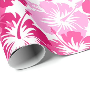 Epic Hibiscus Floral Hawaiian Wrapping Paper