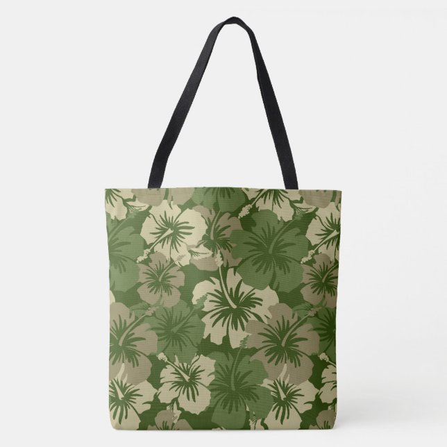 Epic Hibiscus Hawaiian Floral Aloha Beach Bag (Front)