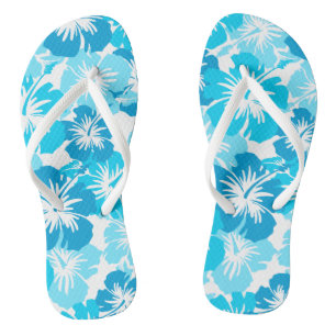 Epic Hibiscus Hawaiian Floral Aloha Shirt Print Jandals