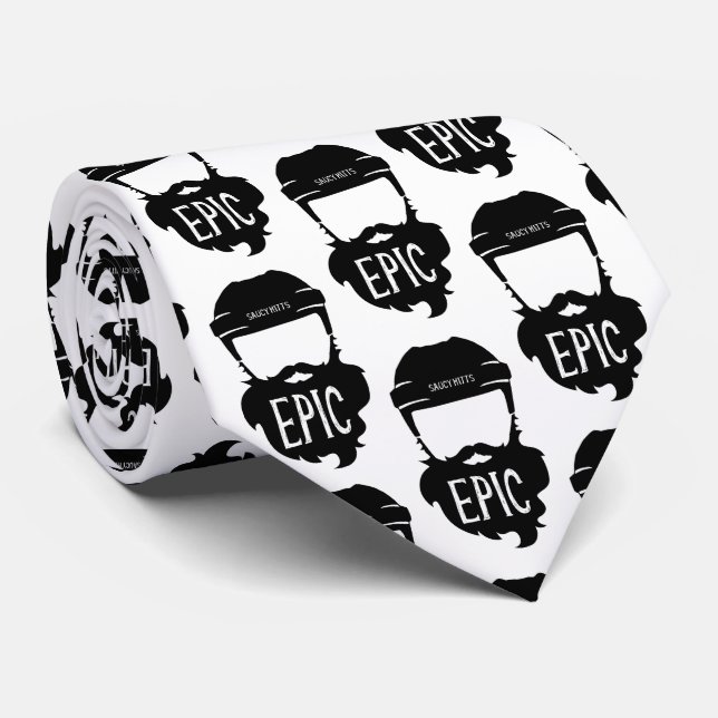 Epic Hockey Playoff Beard Tie (Rolled)