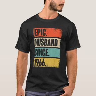 Epic Husband Since 1966 56 Year Wedding Anniversar T-Shirt