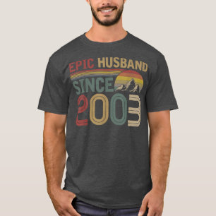 Epic Husband Since 2003 19th Wedding Anniversary G T-Shirt