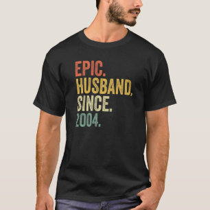 Epic Husband Since 2004 19 Years 19th Wedding Anni T-Shirt