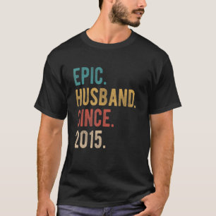 Epic Husband Since 2015   7th Wedding Aniversary F T-Shirt