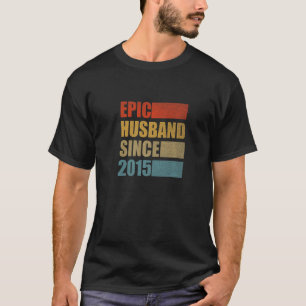 Epic Husband Since 2015 Vintage 7th Wedding Annive T-Shirt