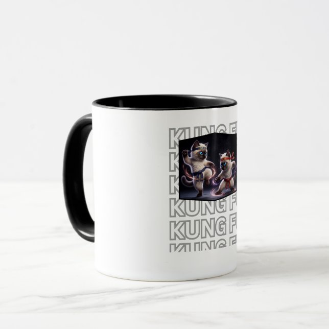 Epic Kung Fu Kittens Martial Arts  Mug (Front Left)