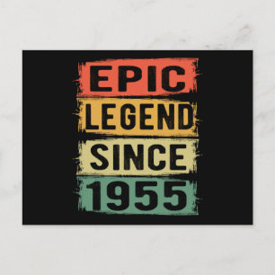 Epic Legend Since 1955 Vintage 1955 Birthday Gift Postcard