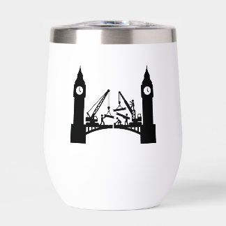 Epic london clock tower bridge construction