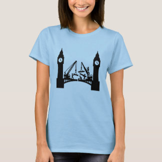 Epic london clock tower bridge construction T-Shirt