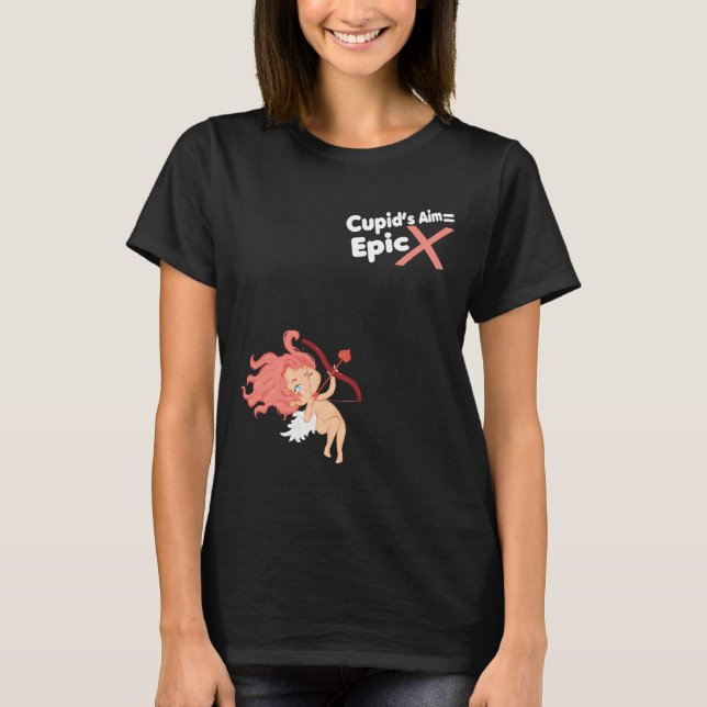 Epic Love Shot – Cute Kawaii Anime Heart Design T-Shirt (Front)