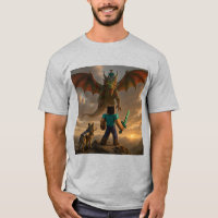 Epic Minecraft-Inspired Battle T-Shirt | Minecraft