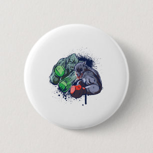 Epic Monster Boxing Battle  6 Cm Round Badge