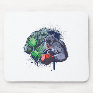 Epic Monster Boxing Battle Mouse Pad