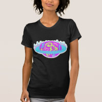 Epic Neon Saturn Flaming Planet Design
