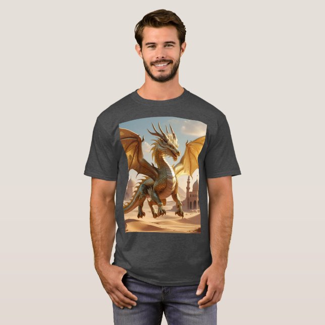 Epic Oriental Dragon – Fantasy Graphic T-Shirt (Front Full)