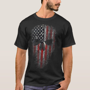 Epic Patriotic Skull American Flag American Skull  T-Shirt