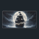 Epic Pirate Ship Moon Mouse Pad – Dark Ocean Pirat<br><div class="desc">Upgrade your desk setup with this epic pirate ship mouse pad featuring a mysterious vessel sailing across a dark ocean beneath a massive glowing moon. Surrounded by mist, waves, and a dramatic night sky, this design captures the spirit of pirate adventure and legendary sea voyages. The cinematic nautical artwork creates...</div>