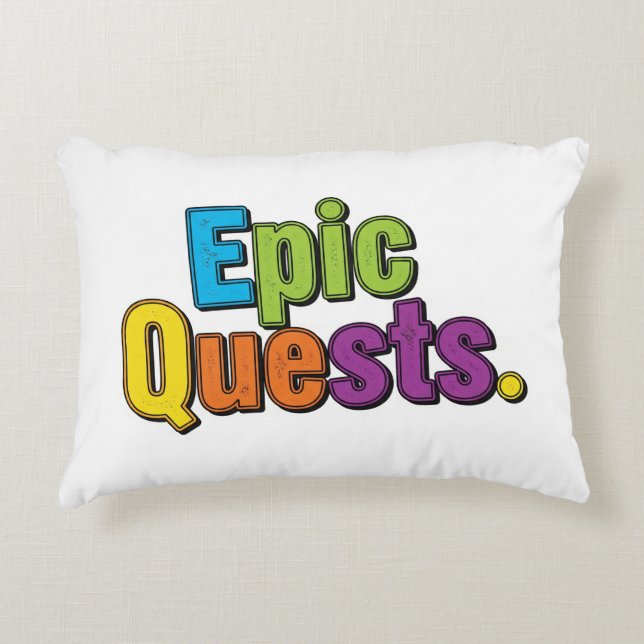  Epic Quests. Decorative Cushion (Front)