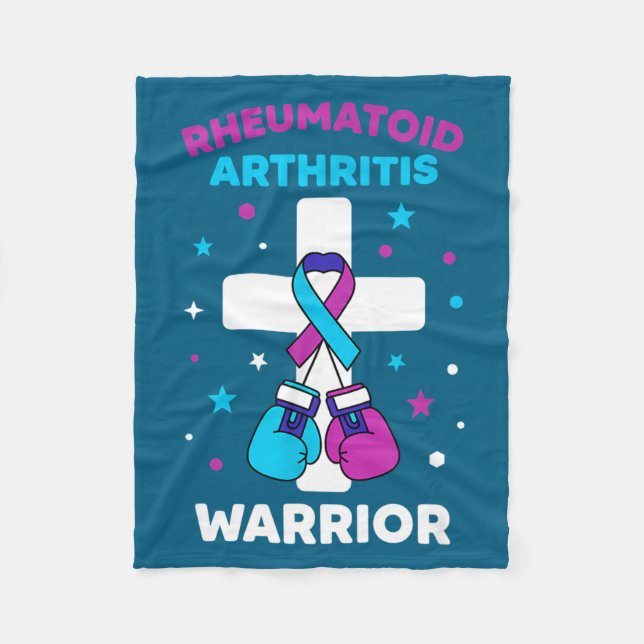 Epic Rheumatoid Warrior Arthritis Awareness Fleece Blanket (Front)