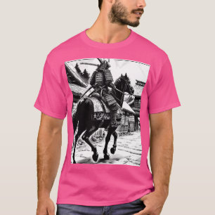 Epic Samurai Rider Manga Art Print T-Shirt