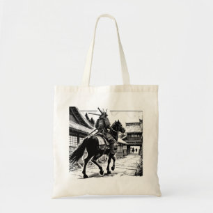 Epic Samurai Rider Manga Art Print Tote Bag