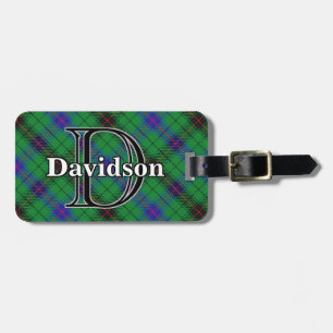 Epic Scotland Clan Davidson Tartan Luggage Tag