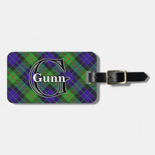 Epic Scotland Clan Gunn Tartan Luggage Tag