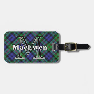 Epic Scotland Clan MacEwen Tartan Luggage Tag