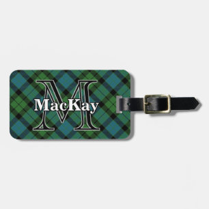 Epic Scotland Clan MacKay Ancient Tartan Luggage Tag