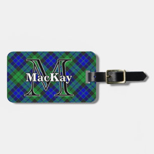 Epic Scotland Clan MacKay Tartan Luggage Tag