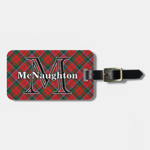 Epic Scotland Clan MacNaughton MacNachtan Tartan Luggage Tag