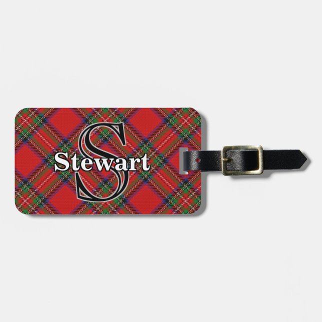 Epic Scotland Clan Stewart Tartan Luggage Tag (Front Horizontal)