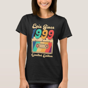 Epic Since 1999 Vintage Cassette Birthday Women Me T-Shirt