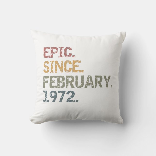 Epic since February 1972 Cushion (Front)