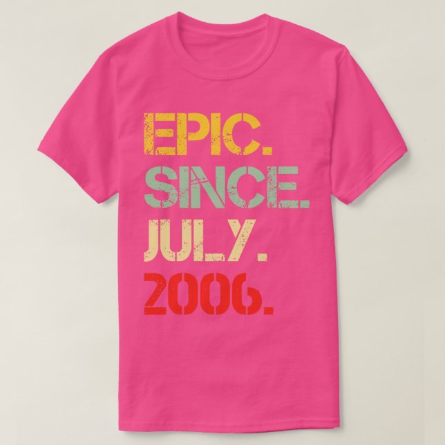 Epic Since July 2006 T-Shirt (Design Front)
