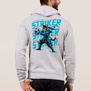 Epic Soccer Samurai Cat - Cool Gamer & Anime Fan  Hoodie