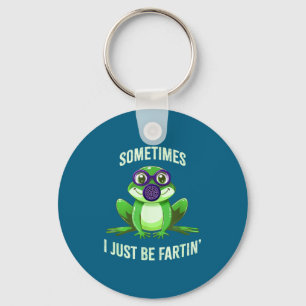 Epic Sometimes I Fartin Just Frog Mask Gas Key Ring